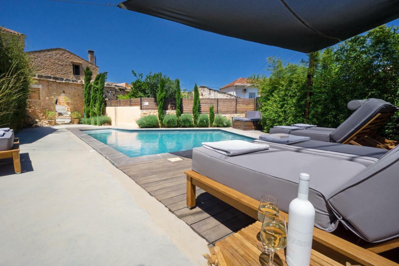 Almyrida Sands luxury stone villa Xirostérnion Extérieur photo